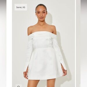 The Ultimate Muse Satin Bardot Mini Dress